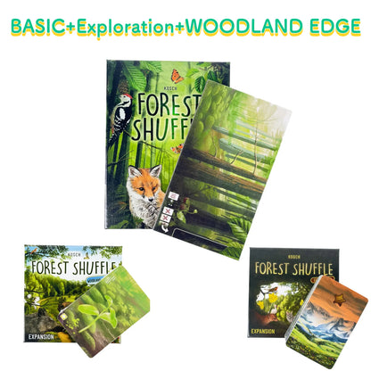 Classic Strategy Board Game:Forest Shuff Base Game、Expansion Board Game, Forest Art Style, Family Party Fun Adult Gift