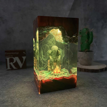 Resin Lamp Game Figure Night Light Customized DARK SOULS Creative Artistic Desktop Home Decor USB Charge