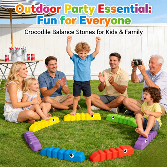 6PCS Anti-slip Wavy Pattern Balance Training Beam, Indoor & Outdoor Kids Gymnastics Fitness Toy, Balance Coordination Strength