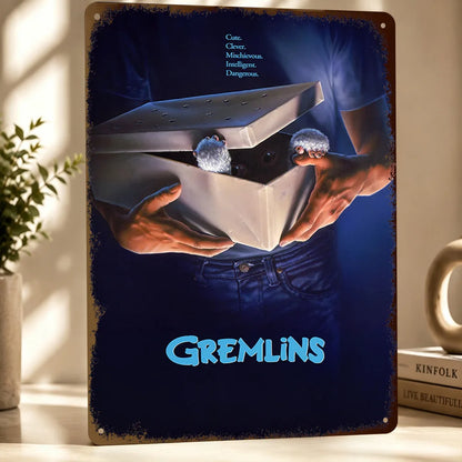 Gremlins Aluminum Posters Customized Metal Tin Sign Vintage Premium Dramatic Screen Scene Wall Art For Film Fans And Theaters