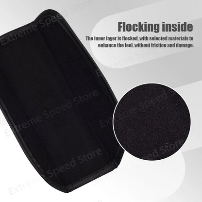 For Gazoo Racing GR Sport Emblem Corolla Camry C-HR RAV4 Yaris Leather Car Seat Belt Cushion Safety Belt Shoulder Protector Pad