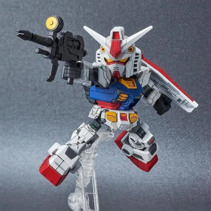 SDCS RX-78F00 Yokohama Series Q-Version Posable Snap-fit Model Kit Mobile Humanoid Robot Assembly Action Figure Collect Gifts