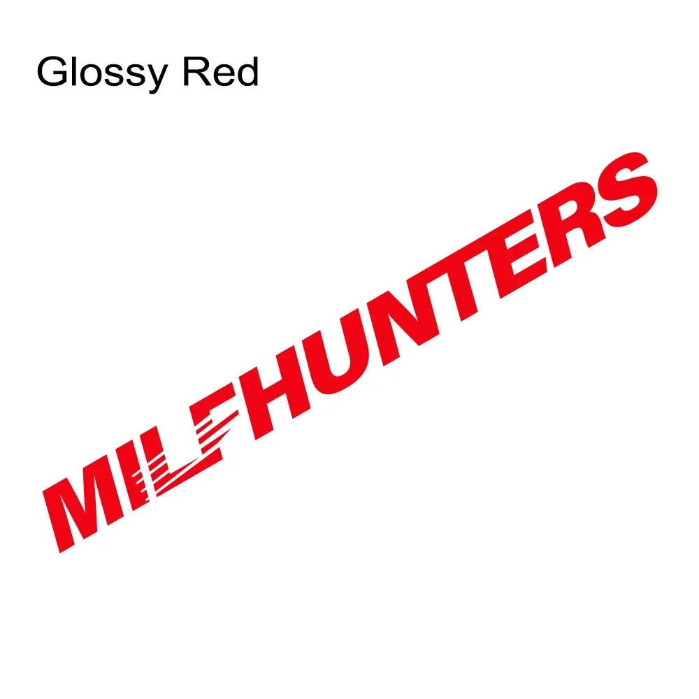 Creative Milfhunters Graphics Stickers Car Vinyl Windshield Window Windscreen Racing Sport Decor Decal Auto Tuning Accessories