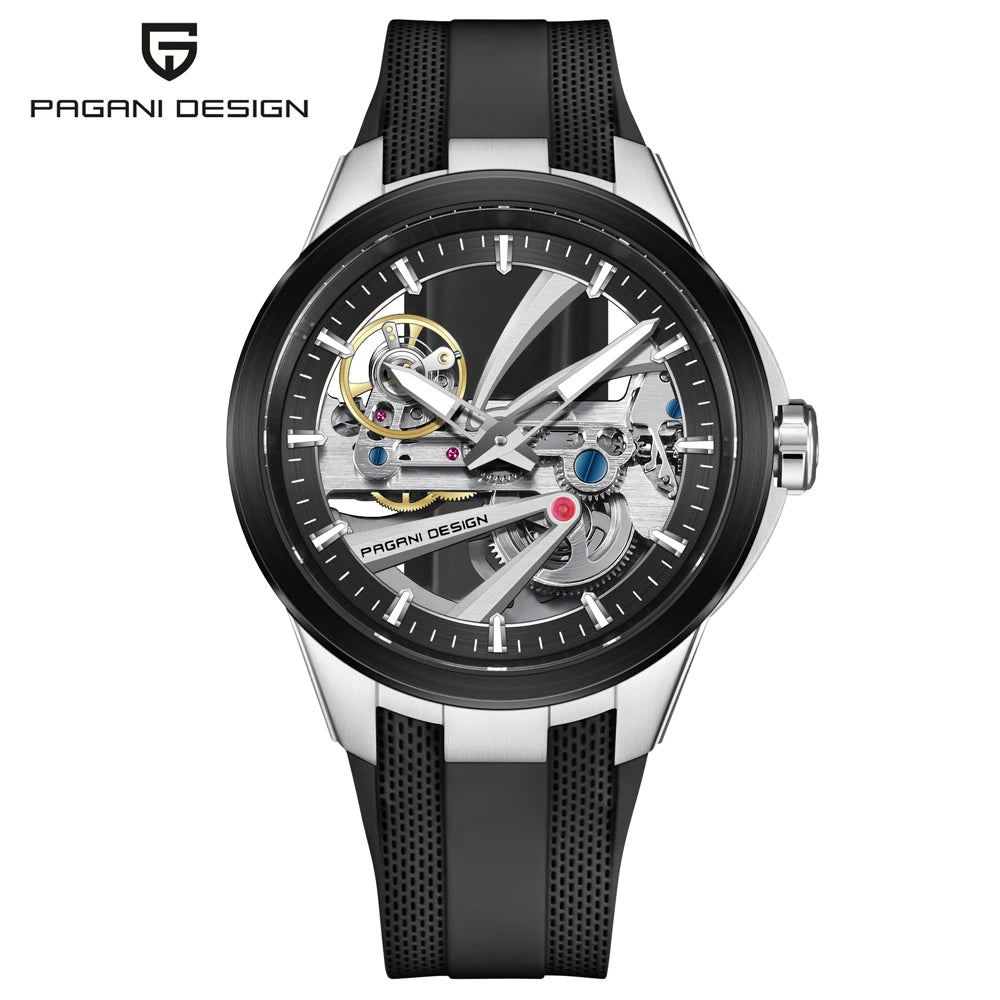 PAGANI DESIGN Hollow Men's Watches 2026 Luxury Tourbillon Mechanical Automatic Watch Men AR Sapphire Waterproof Luminous Clock