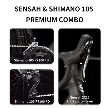 SAVA A7L PRO 26 New Low-Priced Carbon Fiber Road Bike with SHIMAN0 7120 Kit 24 Speed Lightweight 8.9kg Road Bike Race Bike