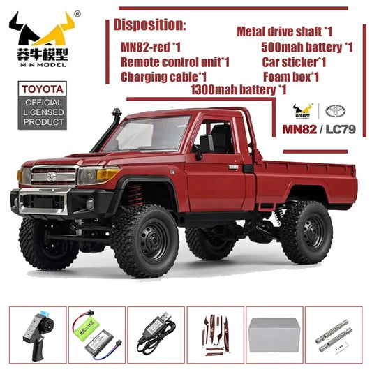 MN82 Pro MN82S Remote Controlled Climbing Off-road Vehicle 1:12 Full Scale 4WD For Toyota LC79 Simulation RC Model Toy Rc Car