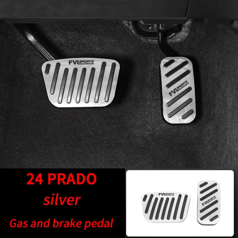 For Toyota Land Cruiser 250 Prado Lc250 2024+ Car Modification Aluminum Alloy Foot Rest Pedal Pad Cover Stickers Car Accessories