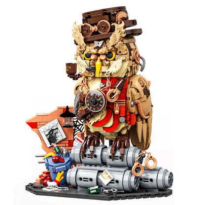 1200+pcs Owl Detective Magic Animal MOC Building Blocks Set Educational DIY Toys for Kids Adult Gifts Creative Bricks Toy Model