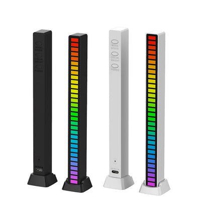 Music Rhythm Activated LED Light Strip RGB Car Ambient Lamp Bar Party Decoration