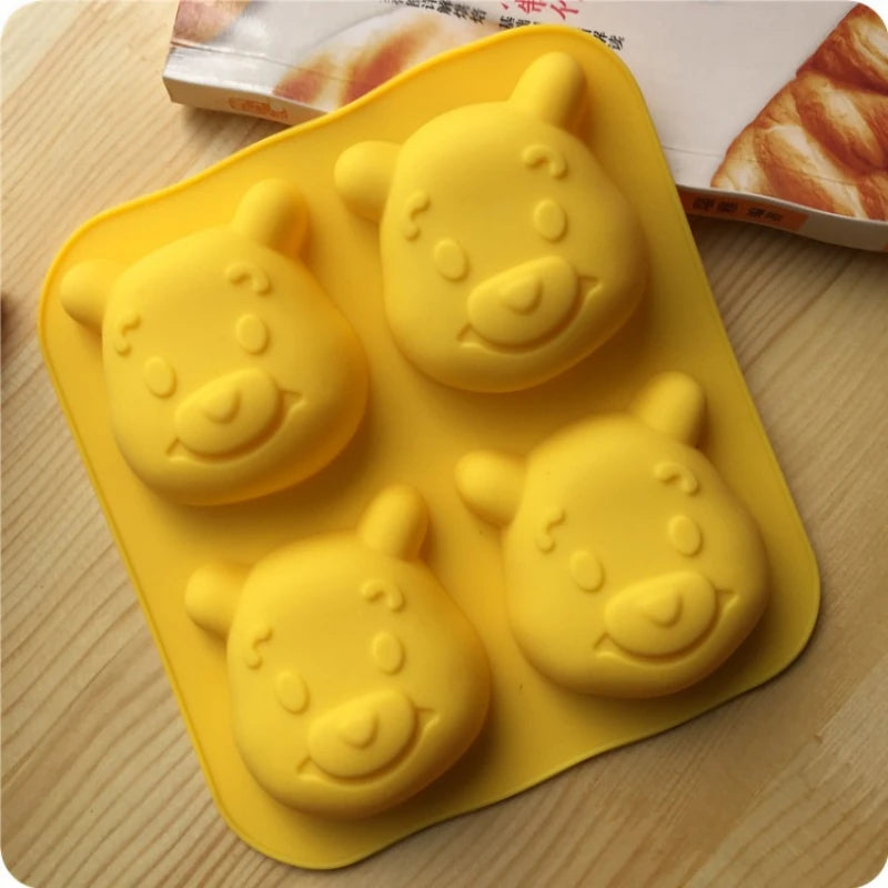 Disney Mickey Minnie, Winnie the Pooh, chocolate, cookie cutters, silicone molds, household supplies, party supplies, soap molds