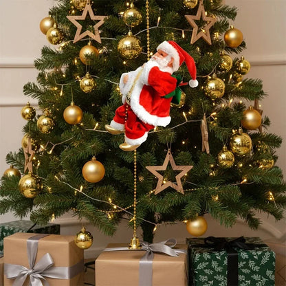 Popular Santa Claus Electric Climbing Rope, Christmas Decoration Gifts, Christmas Tree Home Decorations, Children's New Year Toy