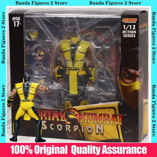 100% Original Box Storm Collectibles Mortal Kombat 3 VS Series Scorpion 1/12 In Stock Anime Figures Model Toys Gifts