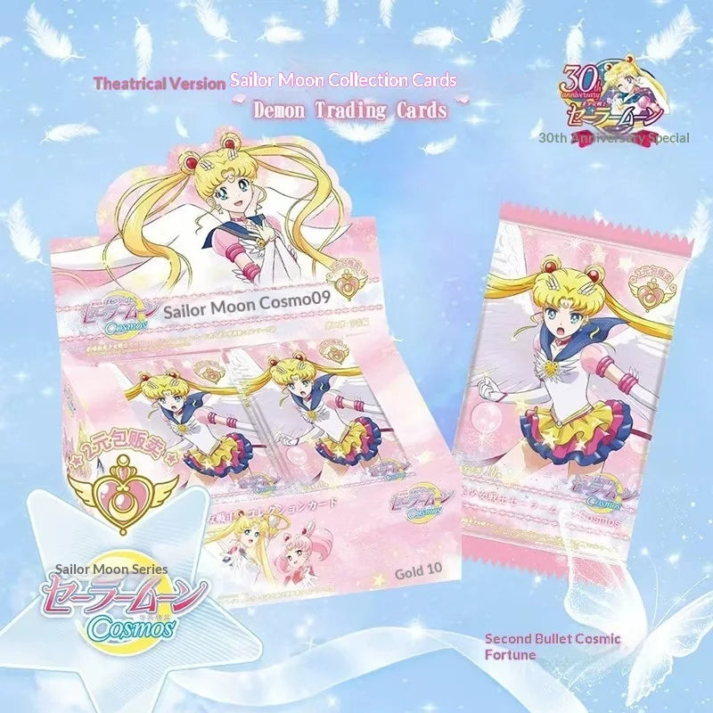 Genuine Sailor Moon 4th Series Collectible Cards Classic Mica Pendant Starlight Enamel Anime Cards for Anime Trading Card