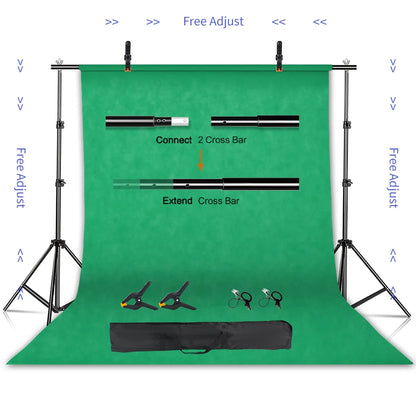 SH Photography Background Stand Kit With Adjustable Stand Support System Backdrops For Photo Studio Chromakey Green Screen Frame