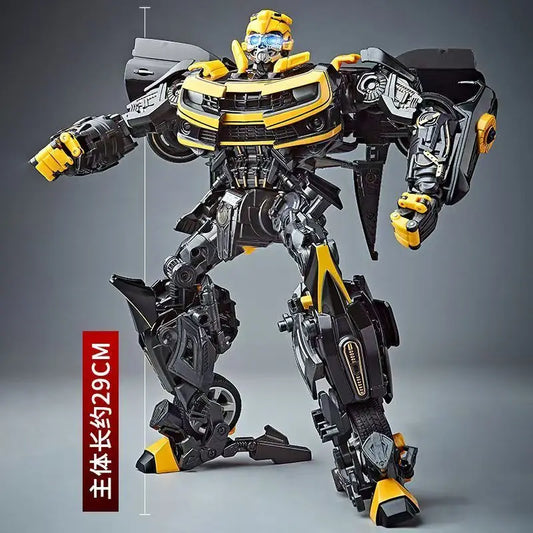 Alloy Deformable Robot Action Figure Toy Car Vehicle Model Bumblebee Optimus Prime Series Collectible Figurine with Gift Bag