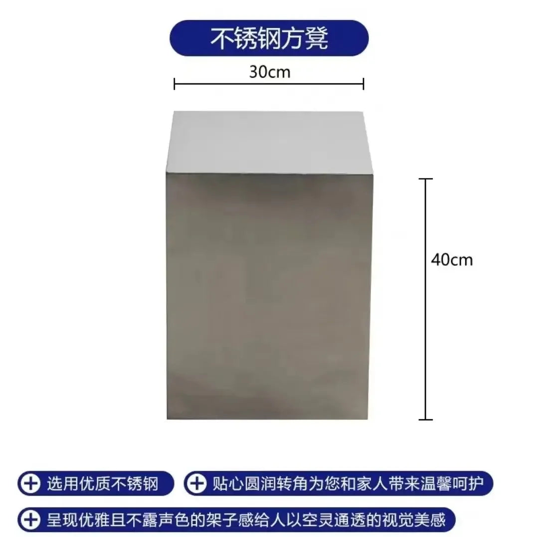 Metal Craft Stainless Steel Home Living Room Sofa Side Table Home Living Room Stool Bedroom Dressing Stool Study Desk Stools