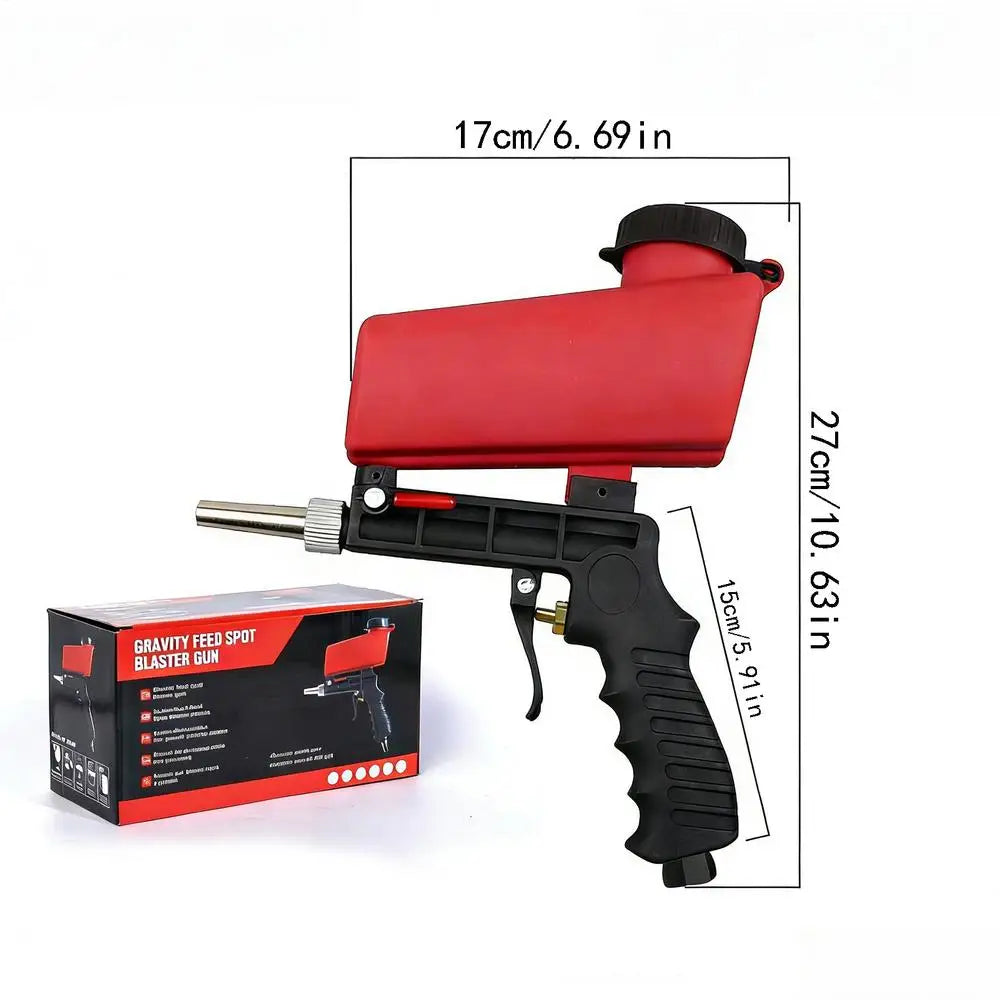 Handheld Sandblasting Machine 90 Mpa Small Adjustable Sandblasting Gun Pneumatic Blasting Gun Set Small Sand Blasting Machine