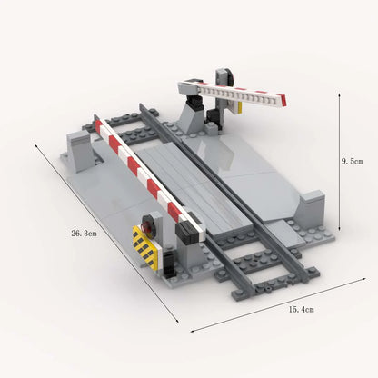 MOC Train Carriage Model, Rail Transport Vehicle, Coal Transport Vehicle, Rail Lift Pole Indicator Light, Train Accessories
