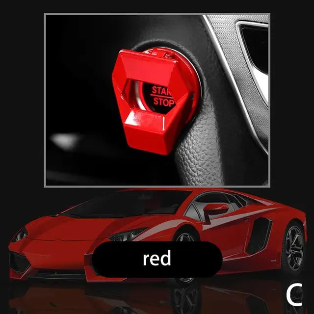New universal car engine start stop switch button protective cover, anti scratch car interior design car product accessories