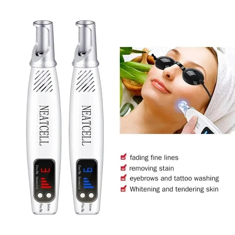 Handheld Skin Care Beauty Tool Spot Fading Dark Area Brightening Face Device with Display Portable Gentle Light Technology Wand