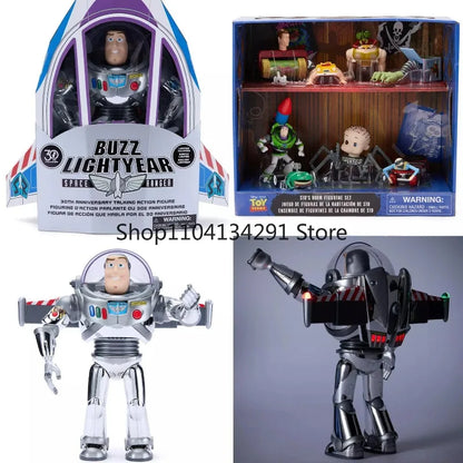 Original Disney "Toy Story" 30th Anniversary Limited Edition Talking Buzz Lightyear Action Figure Display Model Toy