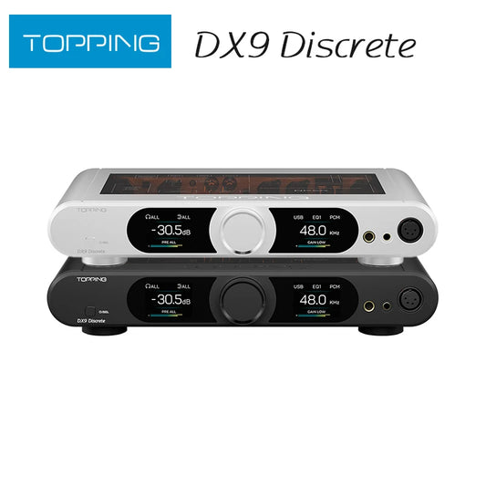TOPPING DX9 Discrete 16-Element PSRM Fully Balanced Decoder & Headphone Amp Combo LDAC Wireless Available with Remote Control