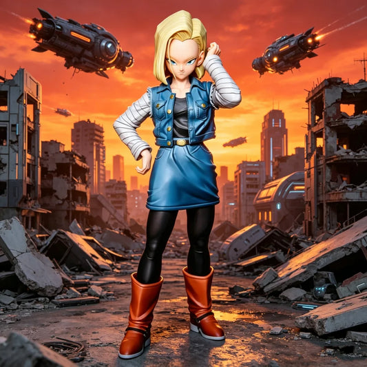 VF Statue Anime Dragon Ball Z Figures Android 18 Figure 28cm/11.02inch Pvc Action Figurine Collection Model Toys Gifts