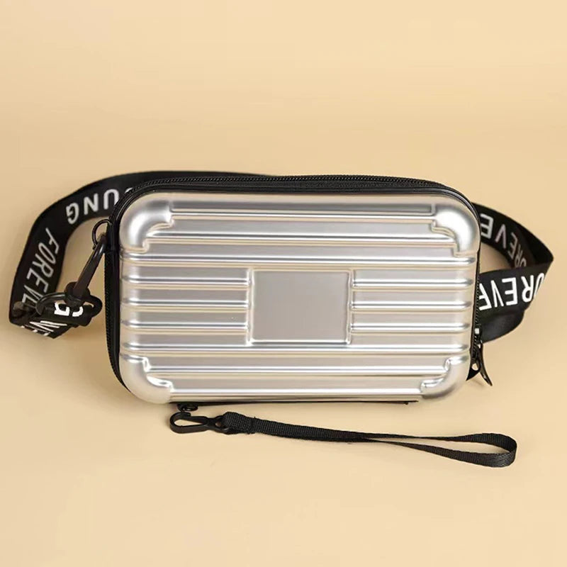 〔CC〕|Mini Suitcase Shape Bag Fashion Luggage Bag Handbag Shoulder Bag Waterproof Bag Hard Shell Box Suitcase Purse Clutch Bag