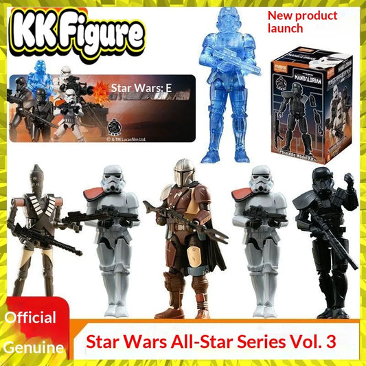 New Blokees Star Wars Star Cluster Vol.3 Fire Suppression Blind Box The Mandalorian Imperial Stormtrooper Assembled model toys