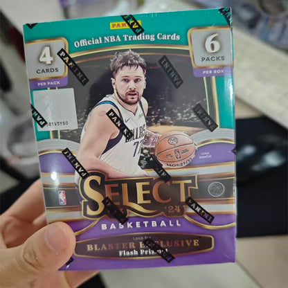 2023-24 Panini Select Basketball Blaster Box Official NBA Trading Cards 6 Packs Flash Prizm Collectible Sports Cards Funs Gift