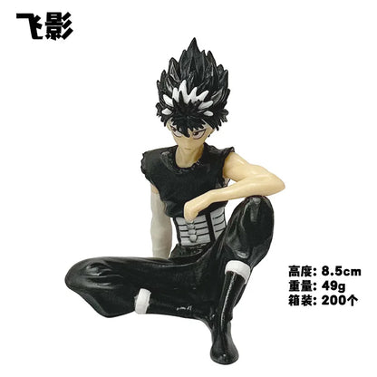 Anime Yu Yu Hakusho Youko Kurama 10CM Figure - Kurama Sitting Posture Noodle Stopper Model Toy Doll Action Figure Collectible
