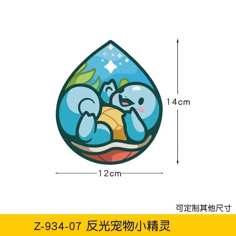 20styles Monster Elf Car Stickers Anime Figure Eevee Charmander Cute Cartoon Doll Creative Sticker Birthday Gifts