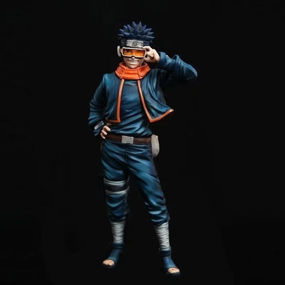 Naruto Young Uchiha Obito Figure - Young Obito with Goggles Laughing Pose - Anime Peripheral Desktop Decoration Gift Collectible Statue