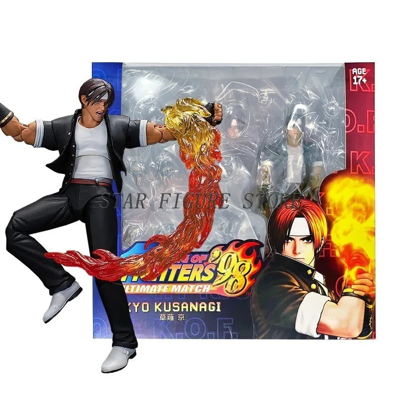19cm The King of Fighters Kyo Kusanagi Action Figure Storm Toys KOF '98UM Iori Yagami Figurine PVC Model Movable Figures Gifts