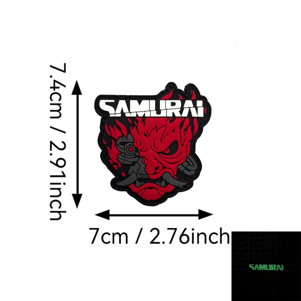 Outdoor Bag Accessories Punk 2077 Peripheral Functional Style Badges 3D PVC Magic Morale Backpack Patches