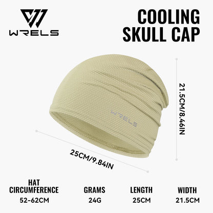 WRELS Skull Cap Helmet Liner Cooling 3D Mesh Breathable Quick Dry Sweat Wicking Cycling Hat UPF 50+ Sunscreen 24g Running Beanie