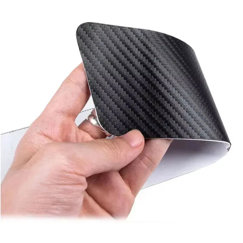 New Universal Imitation Carbon Fiber Leather Car Door Sill Protection Strip Tough And Durable Decorative Car Sticker Accessories