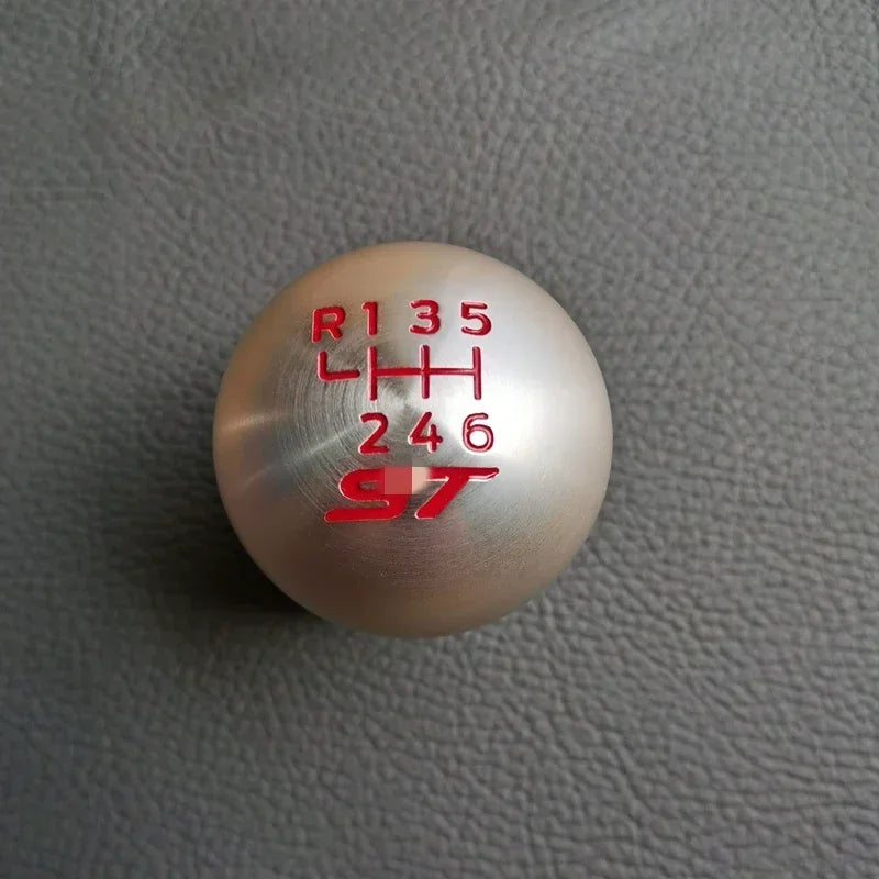 6 Speed Carbon Fiber Aluminum Racing Gear Shift Head Knob For Ford Focus ST RS Fiesta