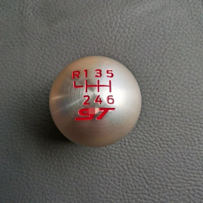 6 Speed Carbon Fiber Aluminum Racing Gear Shift Head Knob For Ford Focus ST RS Fiesta