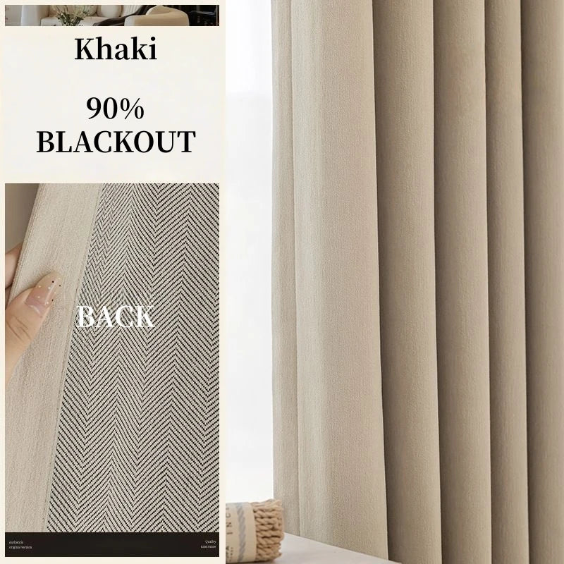 310CM Height Custom Size Chenille Window Curtain Blackout Sound Insulation Curtain For Bedroom Living Room Thickening Curtain