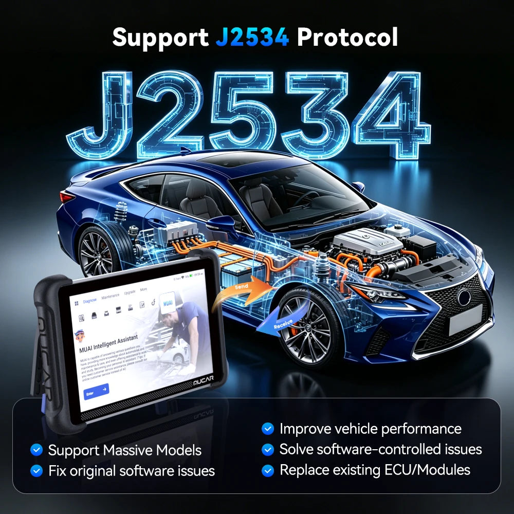 Free Update MUCAR 892BT Pro OBD2 Scanner J2534 CAN FD/DoIP All System Diagnosis Bi-directional Scan Tool Topology Map 35 Reset