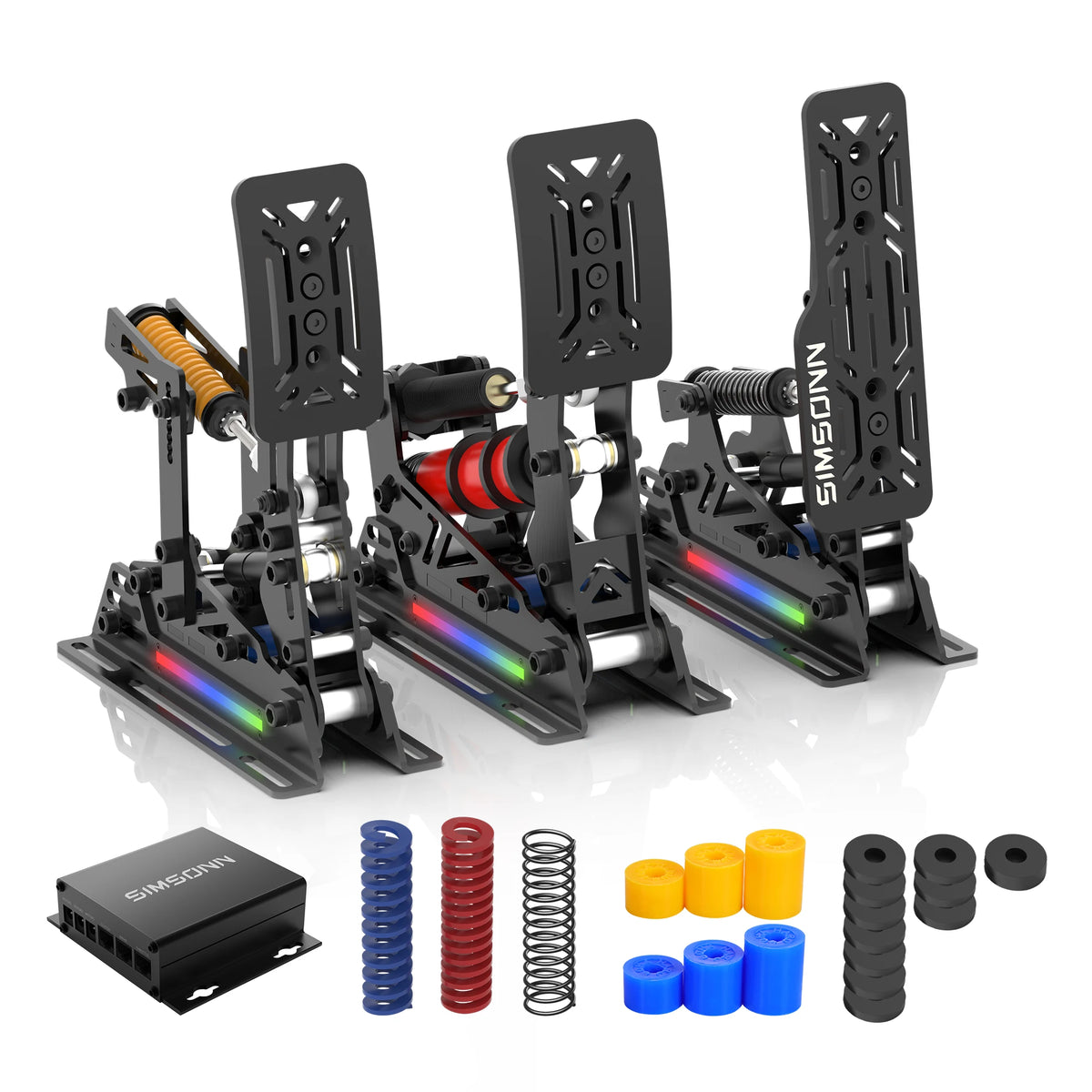 SIMSONN PRO X Ultra Sim Racing Pedals Pressure Sensor Pedal PC Racing Simulator Pedals Support VAM Series Vibration Motor