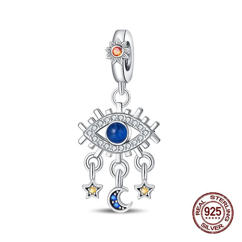 100% 925 Sterling Silver Tarot Collection Pendant DIY Hourglass Beads Fit Pandach Original Bracelet Women Jewelry Birthday Gift