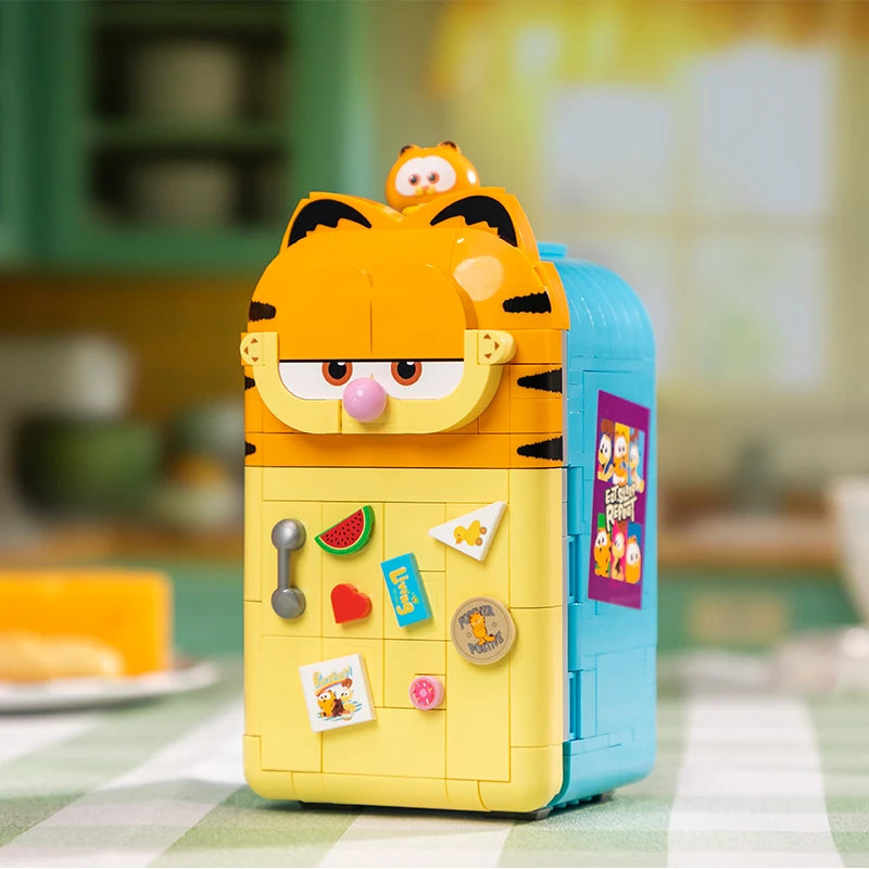 Pantasy The Garfield Home Appliance Building Blocks Food Series Cartoon Assembly Toys Models Desktop Decoration Collection Gifts