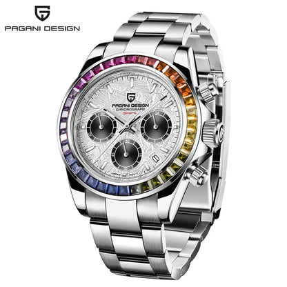 PAGANI DESIGN Luxury Chronograph Stop Watch for Men Sapphire MIYOTA VK63 Sport Waterproof Quartz Men's Wristwatches Reloj Hombre