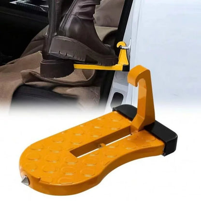 Car Door Step with Glass Breaker Safety Hammer & Roof Rack Access,Car Automotive Foldable Roof Rack Door Step,Universal Fit Car