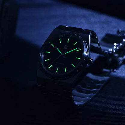 PAGANI DESIGN V2 Version 37mm Man Quartz Watch VJ21 Sapphire Stainless Steel Waterproof 10bar Thin 7mm Luminous C3 Reloj Hombre