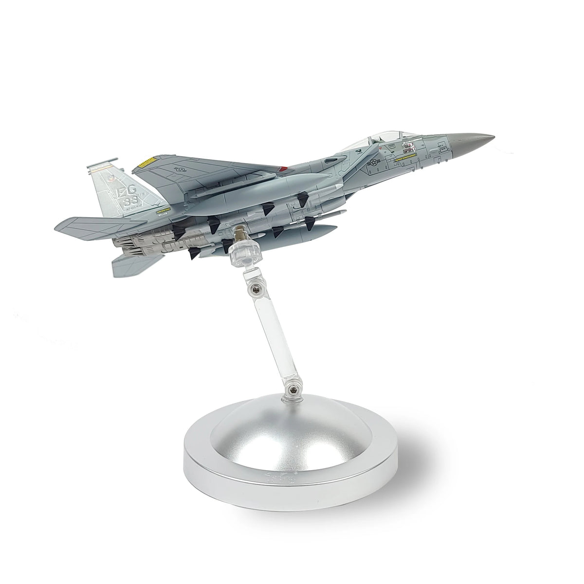 NUOTIE 1/100 F-15C Eagle Metal Airplane Model Kits with Stand Gulf Spirit Diecast Alloy Fighter Model