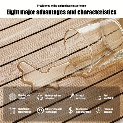 10pcs 30x30cm Peel and Stick Wood Slat Wall Panels| Decorative wall panels, self adhesive, living room, bedroom, not real wood