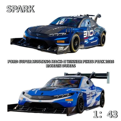 Spark 1:43 Ford Mustang Mach-E 2026 Pike Peak Climbing Race Resin Car Model High end Static Collectibles
